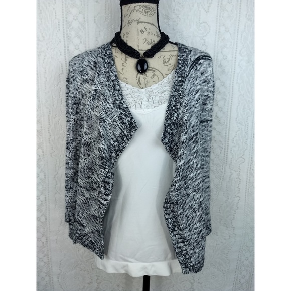 Blush Bloom Marbled Cardigan Sweater Size Large - Picture 1 of 4